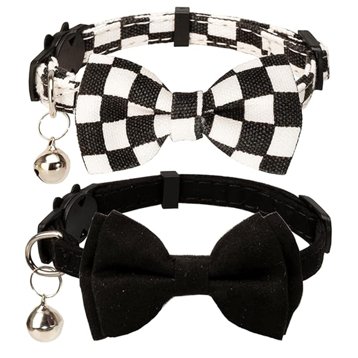Bell Bowtie Floral Bow Detachable Adjustable Safety Puppy
