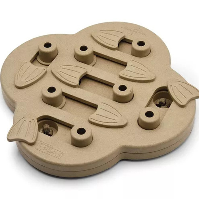 N' Slide Tan Interactive Treat Puzzle Dog Toy