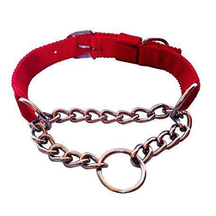 Dog Choke Pet Nylon Half Chain Neck Collar