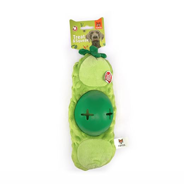 BarkButler x Fofos Bean Treat Dispensing Squeaky Plush Dog Toy
