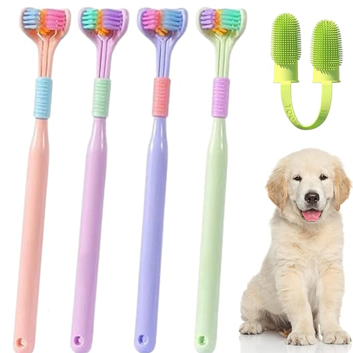 Soft Bristles for Easy Dental Care Toothbrush Suitable for all dogs