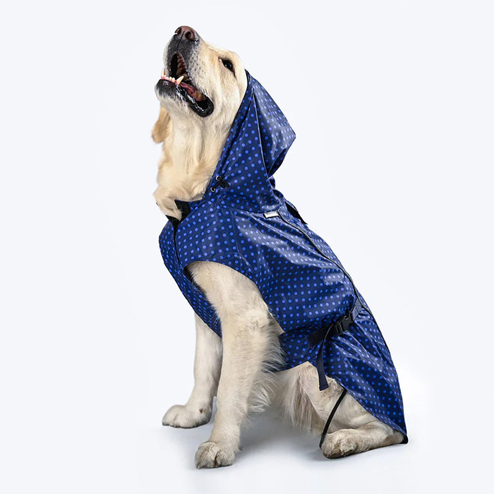 Polka Drops Dog Raincoat Comfortable & easy to wear