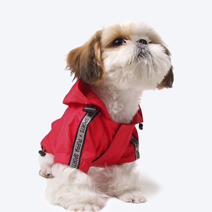 Puppia Base Jumper Raincoats Red