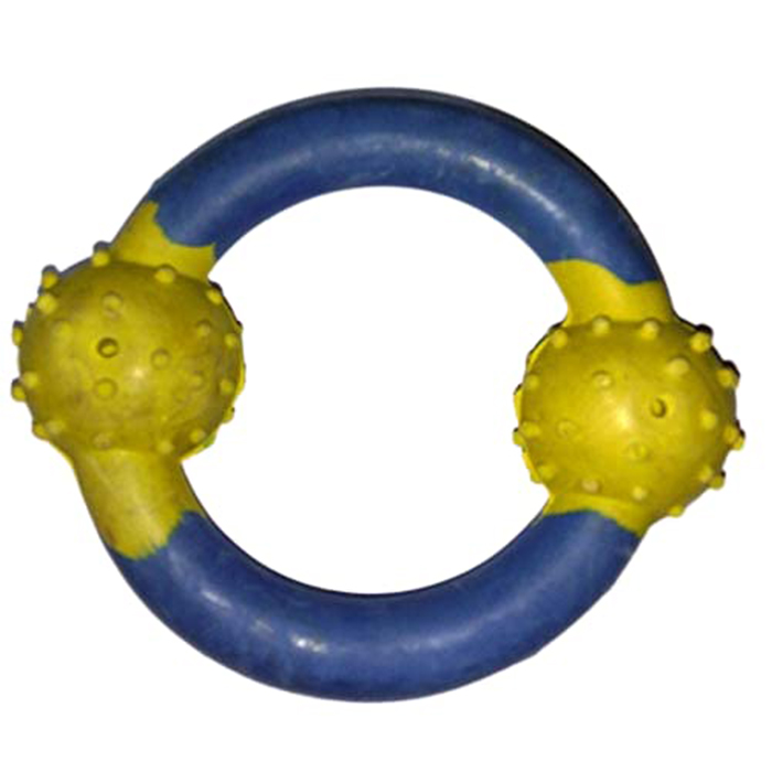 Petz Planet Rubber Bell Ring Toy Dogs Pets Multicolor